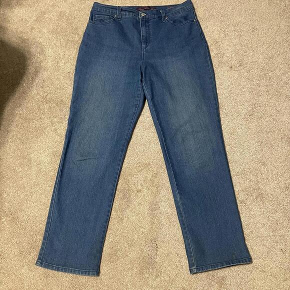 Gloria Vanderbilt Amanda Straight Leg Jeans Women's Size 12 - Picture 1 of 4